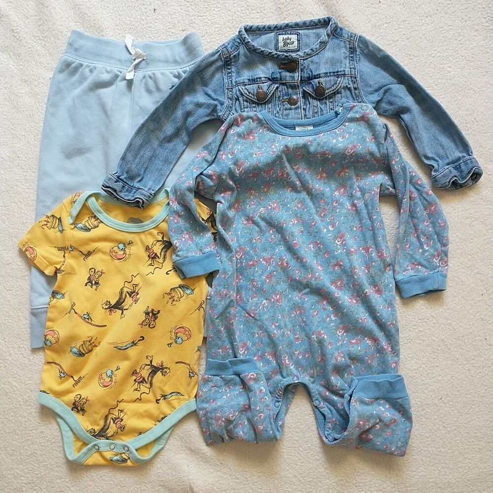 Baby Girl Clothes 4x Lot 18-24 Month Fall Winter Mixed Brands Gap Laura Ashley